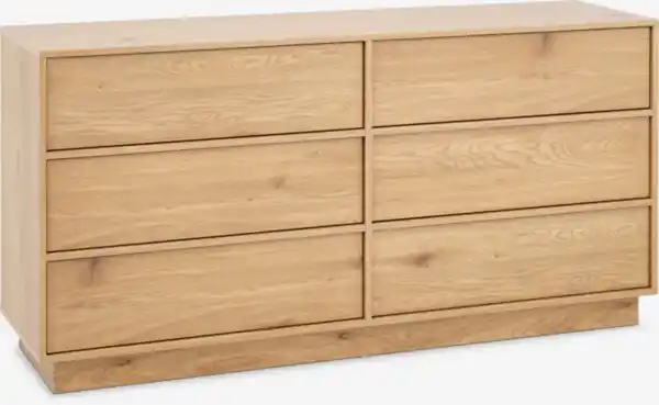 Bild 1 von 3+3 Schubladen Kommode TRANUM eichefarben