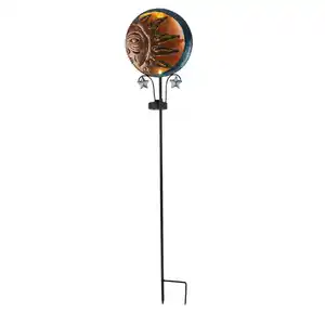 Light & More LED Solarleuchte Sonne schwarz