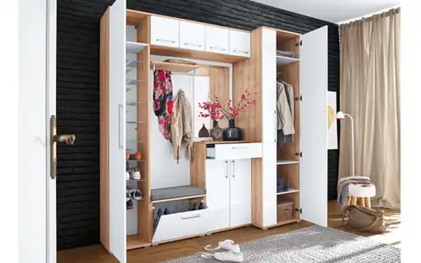 Bild 2 von Vito - Garderobenkombi Polygon, weiß