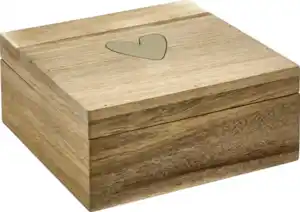 DEKOWELT Holzbox mit Spruch