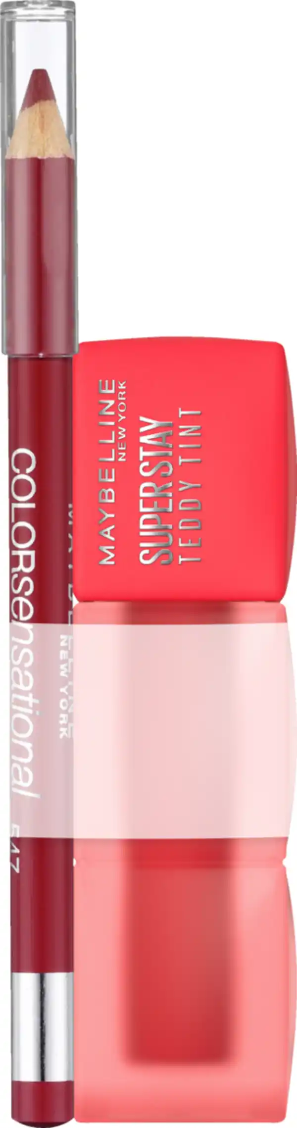 Bild 1 von Maybelline New York Superstay Teddy Tint Lippenstift 35 July Forever + Gratis Color Sensational Shaping Lipliner 547
