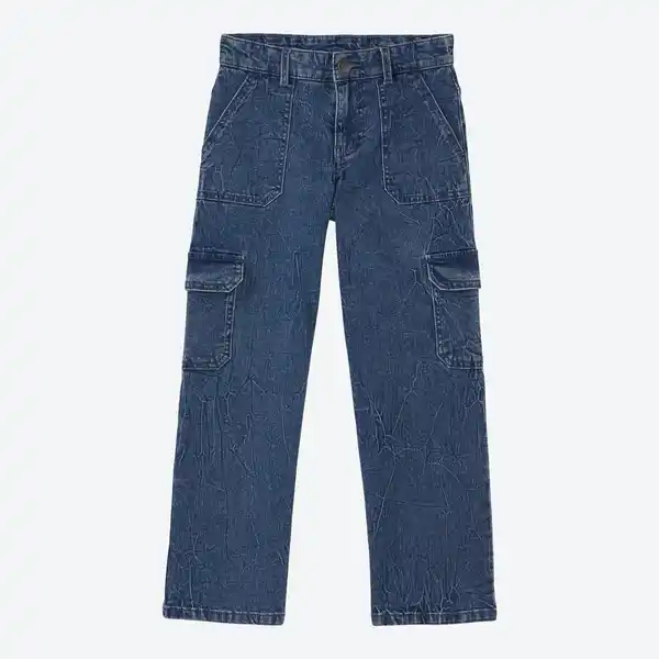 Bild 1 von Kinder-Mädchen-Jeans mit weitem Bein