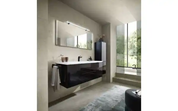 Bild 4 von Pelipal - Badkombination Leonardo 124, schwarz, inkl. LED-Beleuchtung