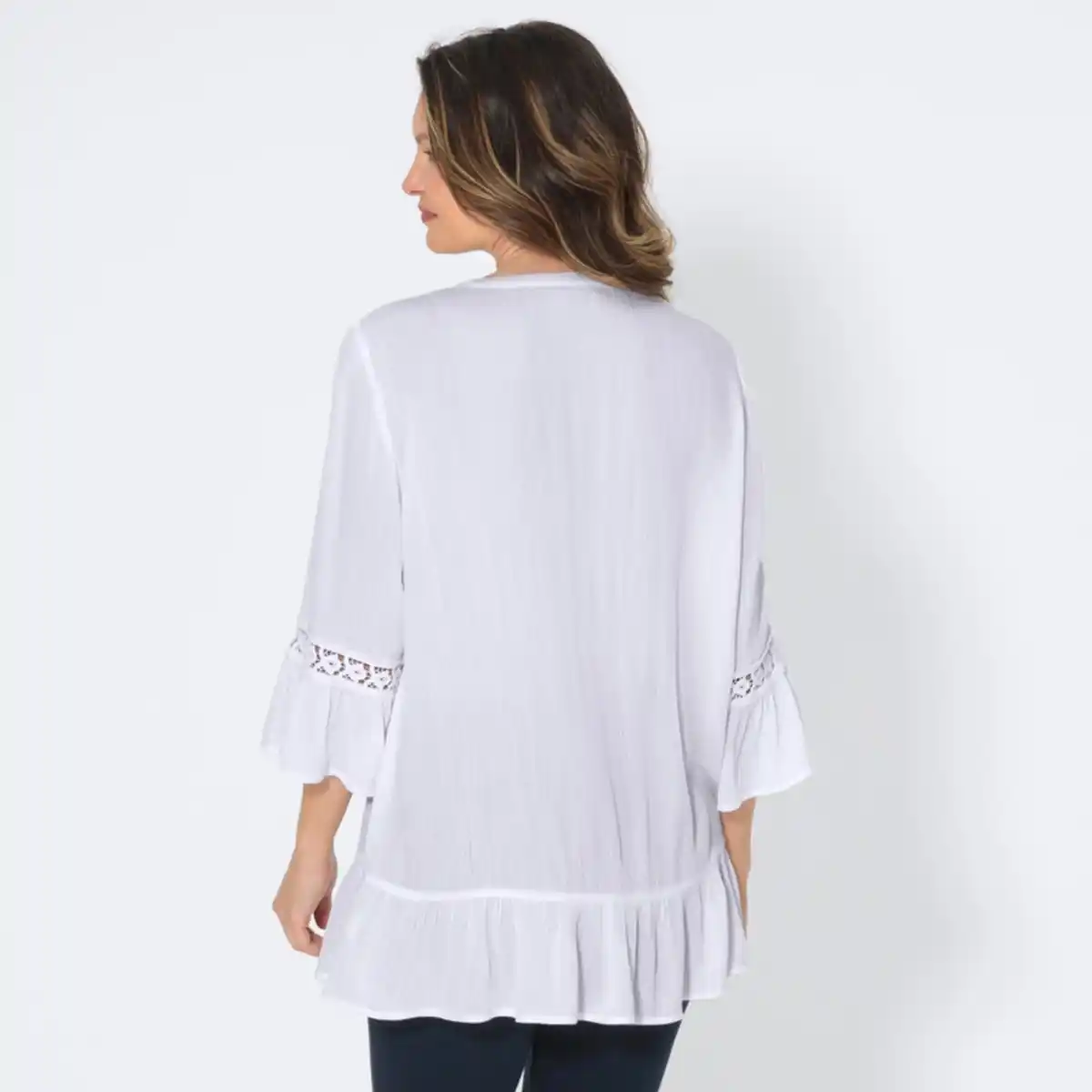 Bild 4 von Damen-Bluse mit Trompetenärmeln