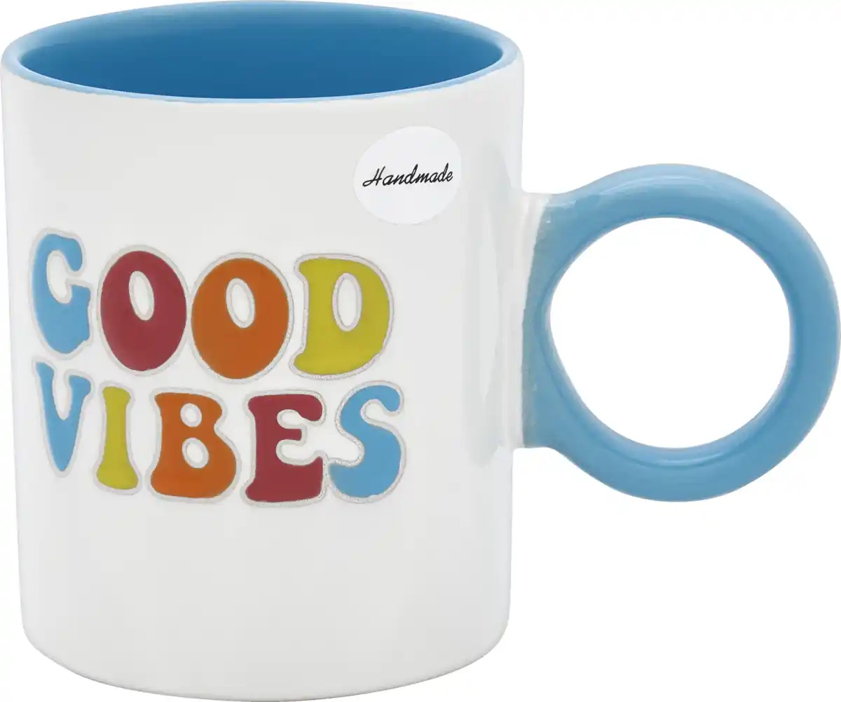Bild 2 von IDEENWELT Trend-Tasse Be Happy/Good Vibes, 300 ml