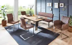 Mondo - Essgruppe 3027 / 3031, Boston Eiche-Nachbildung, inkl. ausziehbarer Tischplatte