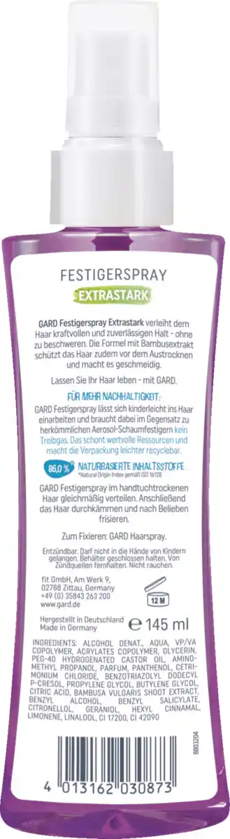 Bild 2 von GARD GARD Festigerspray extrastark 145ml, 145 ml