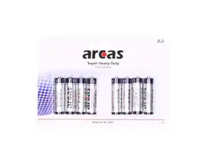 Arcas Mignon-Batterien Zink-Kohle 1,5 V AA/R6 8er