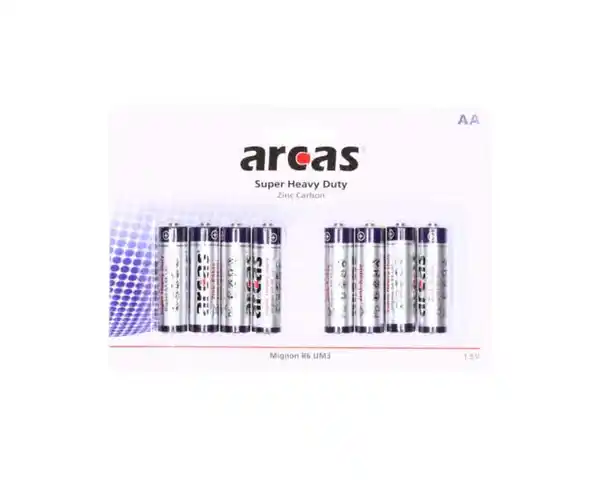 Bild 1 von Arcas Mignon-Batterien Zink-Kohle 1,5 V AA/R6 8er