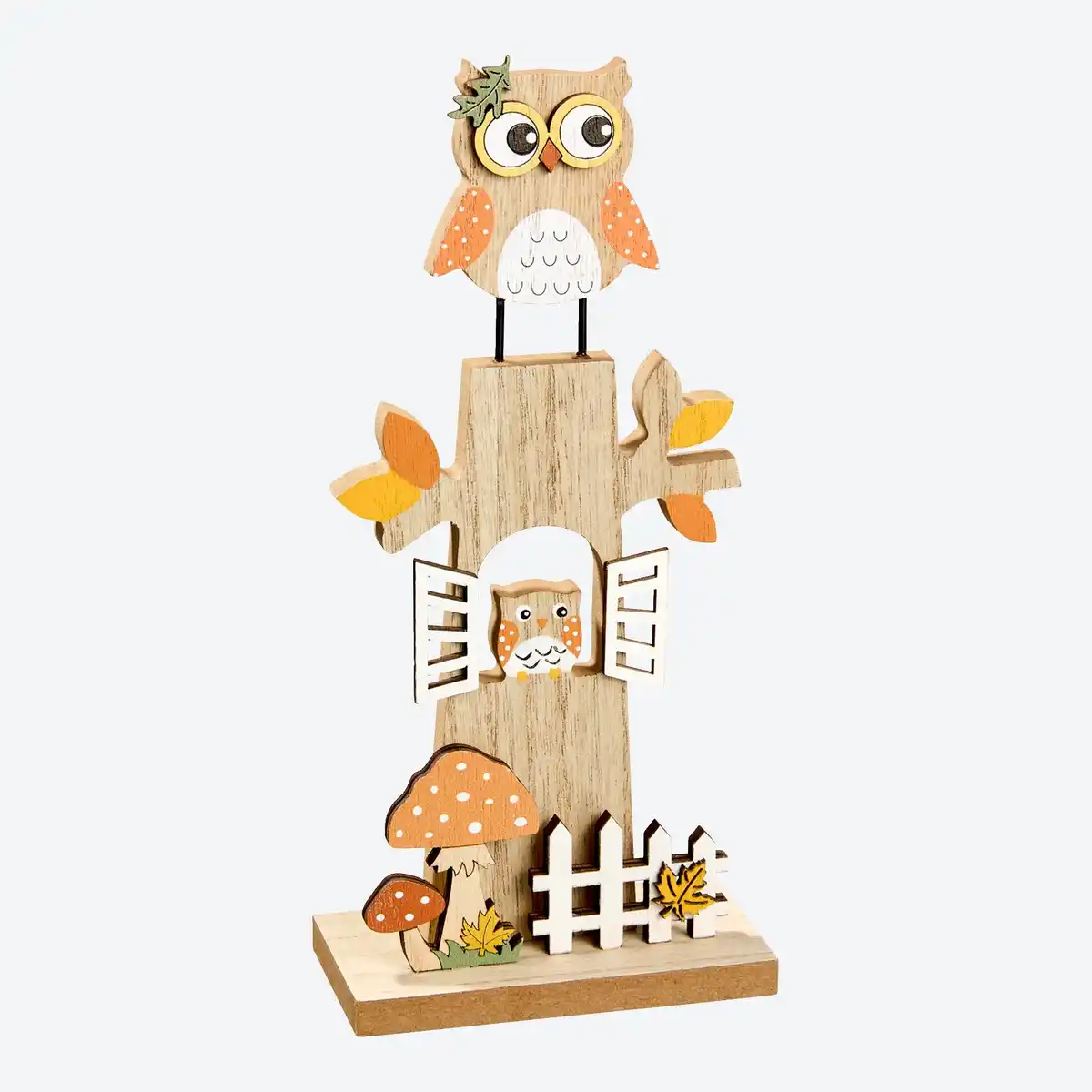 Bild 1 von Deko-Baumstamm mit Eule, ca. 10x5x21,5cm