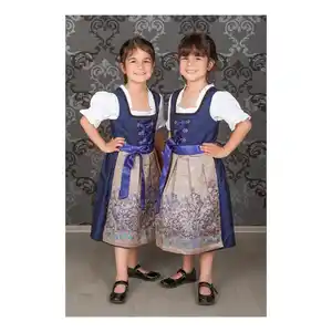 Kinder Dirndl royalblau