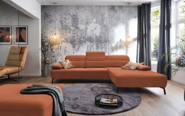 Bild 1 von Wohnlandschaft Bonito, rostfarbig, inkl. Funktionen