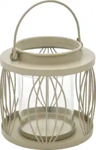 RUBIN LICHT Metallwindlicht beige