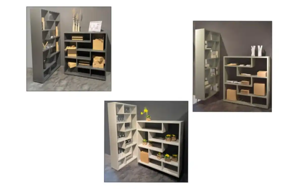 Bild 3 von Mäusbacher - Raumteiler Tetrix, anthrazit, 130 x 134 cm