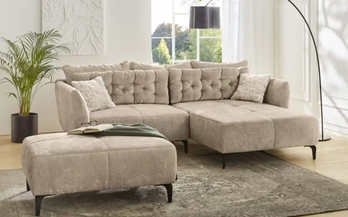 Bild 2 von JOB - Wohnlandschaft Salo, beige, inkl. Kissen