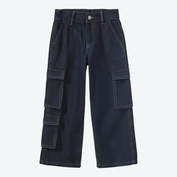 Bild 1 von Kinder-Jungen-Jeans mit weitem Bein