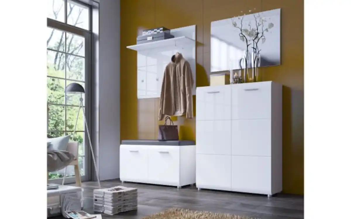 Bild 4 von Wojcik Meble Sp. z.o.o - Garderobenspiegel Merano, weiß, 87 x 63 cm