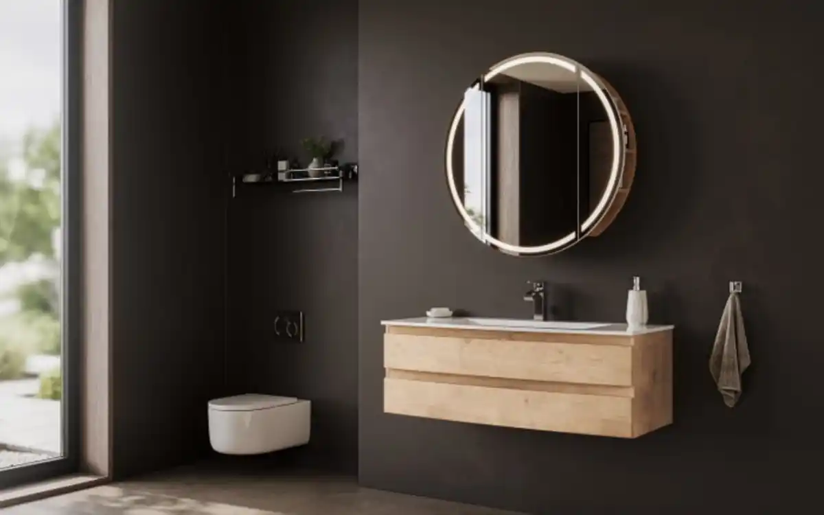 Bild 1 von Badprogramm Vora, Eiche, inkl. LED Beleuchtung