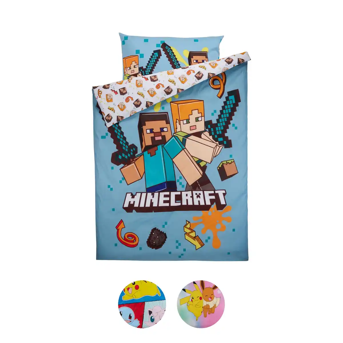 Bild 1 von MINECRAFT / POKÉMON Gaming Bettwäsche