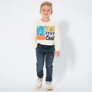 Kinder-Jungen-Jeans mit elastischem Bund