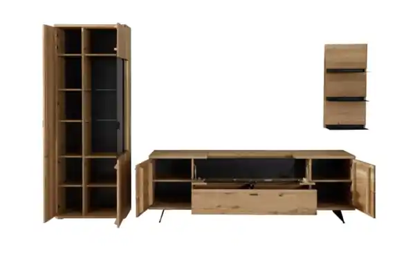 Bild 3 von MCA furniture - Wohnwand Brest, Wildeiche geölt massiv