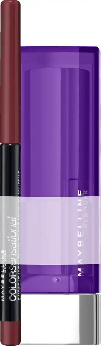 Bild 1 von Maybelline New York Color Sensational Lippenstift 360 Plum Reflection + Color Sensational Lipliner 56 Almond Rose