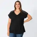 Bild 1 von Damen-T-Shirt mit V-Ausschnitt, große Größen