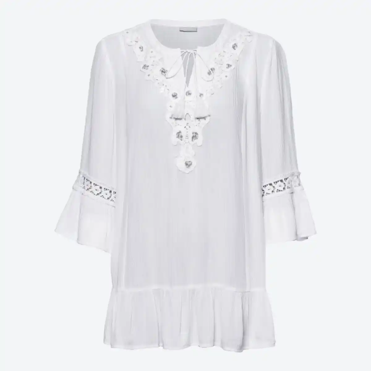 Bild 2 von Damen-Bluse mit Trompetenärmeln