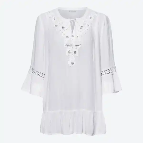 Bild 2 von Damen-Bluse mit Trompetenärmeln