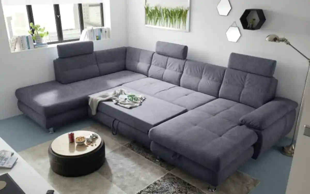 Bild 3 von Wohnlandschaft Alba, anthrazit, inkl. Funktionen, Armlehne rechts