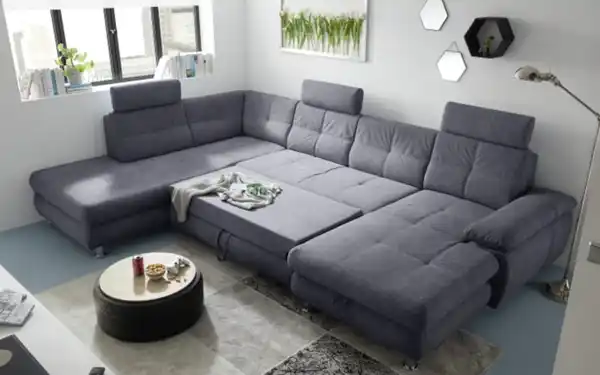 Bild 3 von Wohnlandschaft Alba, anthrazit, inkl. Funktionen, Armlehne rechts