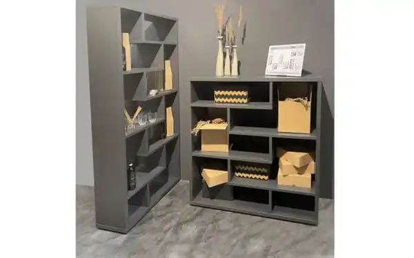 Bild 4 von Mäusbacher - Raumteiler Tetrix, grau, 130 x 134 cm