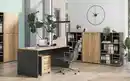 Bild 4 von Vito - Winkelschreibtisch Podium, Eiche Navarra Nachbildung/graphit matt
