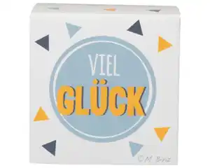 Glückskeks Viel Glück, in Pappwürfel, 7g