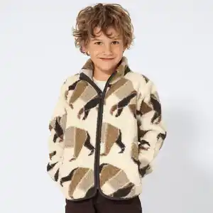 Kinder-Jungen-Teddyjacke mit Bären-Motiv