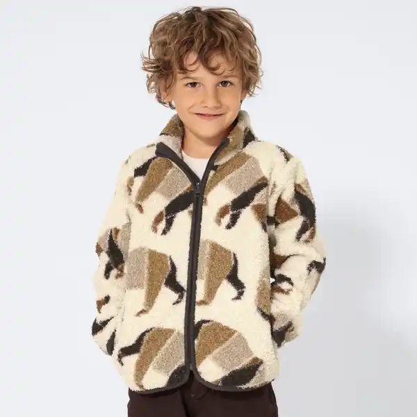 Bild 1 von Kinder-Jungen-Teddyjacke mit Bären-Motiv