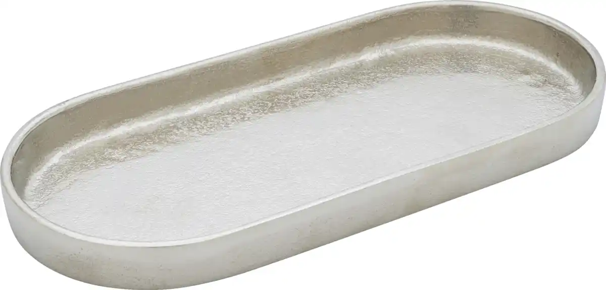 Bild 1 von RUBIN LICHT METALLTABLETT rund CHAMPAGNER