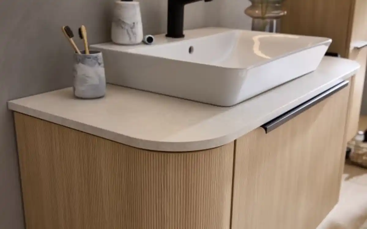 Bild 2 von Pelipal - Badkombination Montreal, Eiche-Nachbildung, inkl. LED Effekt-Beleuchtung