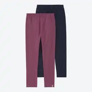 Kinder-Leggings mit gewebtem Label, 2er-Pack
