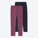 Bild 1 von Kinder-Leggings mit gewebtem Label, 2er-Pack