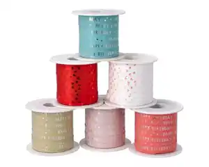 Schleifenband Spule Cherie/Birthday 100m