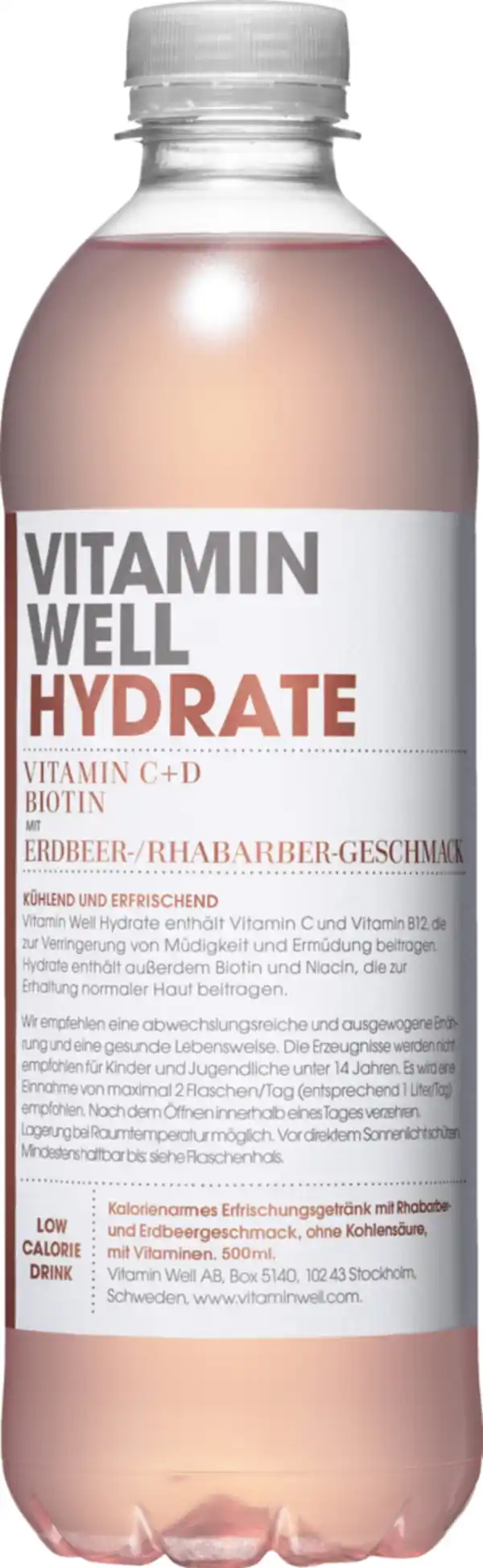 Bild 1 von Barebells Vitaminwasser Vitamin Well Hydrate EINWEG, 500 ml