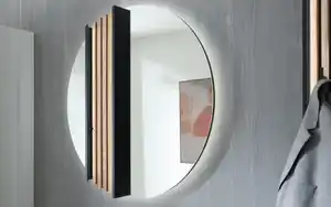 Hartmann - Wandspiegel Salvo, holz/anthrazit, inkl. Rückwandbeleuchtung