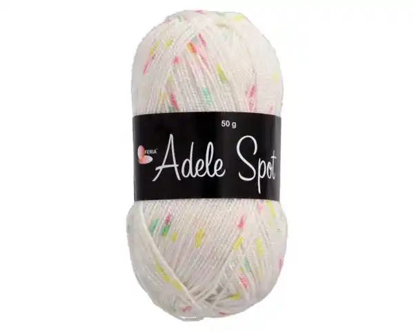 Bild 1 von Garn Adele Spot gelb/rosé/mint 50g
