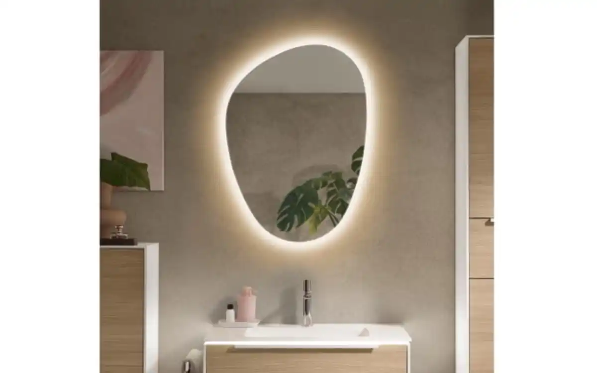 Bild 4 von Musterring - Badkombination Riana, Eiche/weiß, inkl. LED Beleuchtung