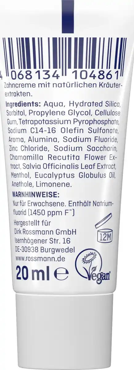 Bild 2 von prokudent Zahnpasta prokudent Kräuter Promo 20ml, 20 ml