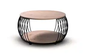 Couchtisch Peking 2, Artisaneiche/schwarz