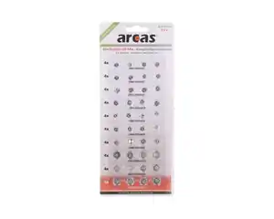 Arcas Batterien Knopfzellen 40er