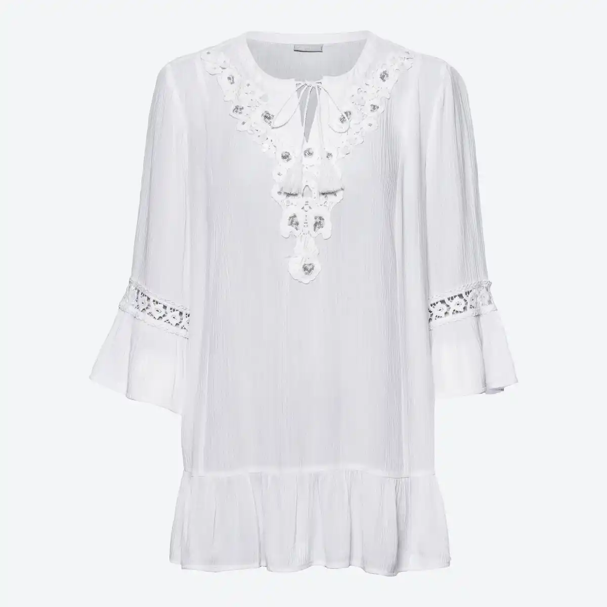 Bild 3 von Damen-Bluse mit Trompetenärmeln