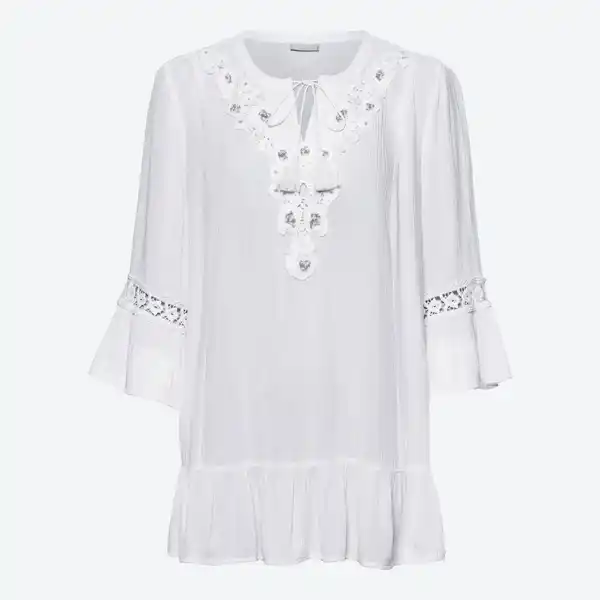 Bild 3 von Damen-Bluse mit Trompetenärmeln